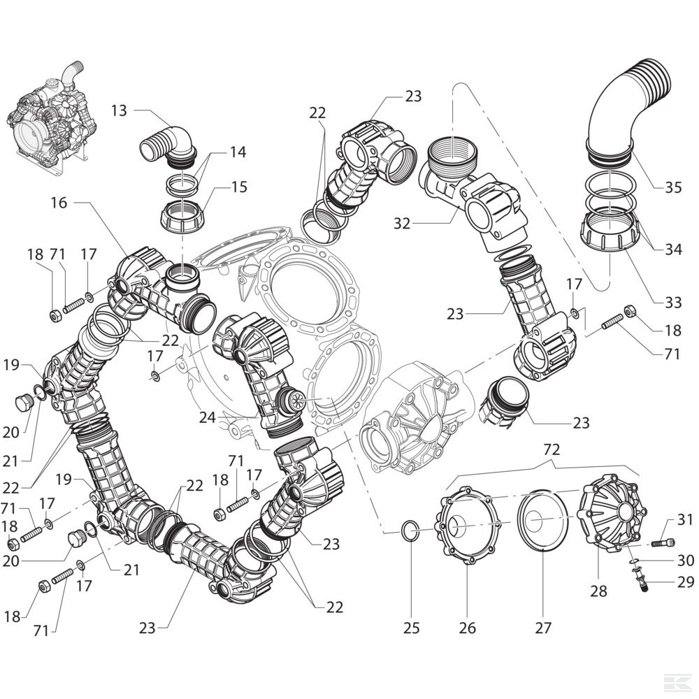 3040200 Упл. кольцо клапана AR 410/460