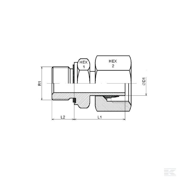 EGESD20SR34RVS Муфта 20S R3/4