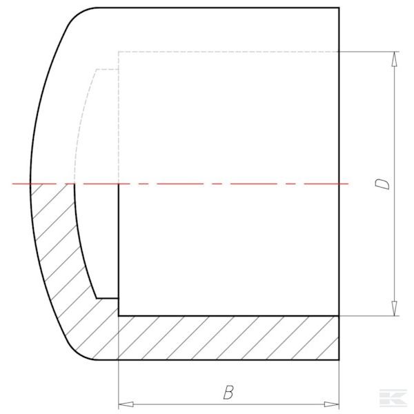 PVC7CAP12 Колпачок концевой ПВХ 1/2"
