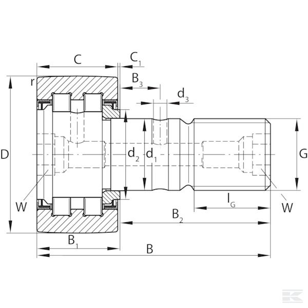 PWKR722RSXL Роликоподшипник