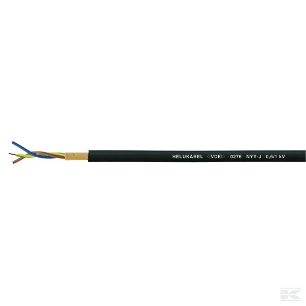 NYYJ325RE Кабель NYY-J 3x2,5 мм, серый