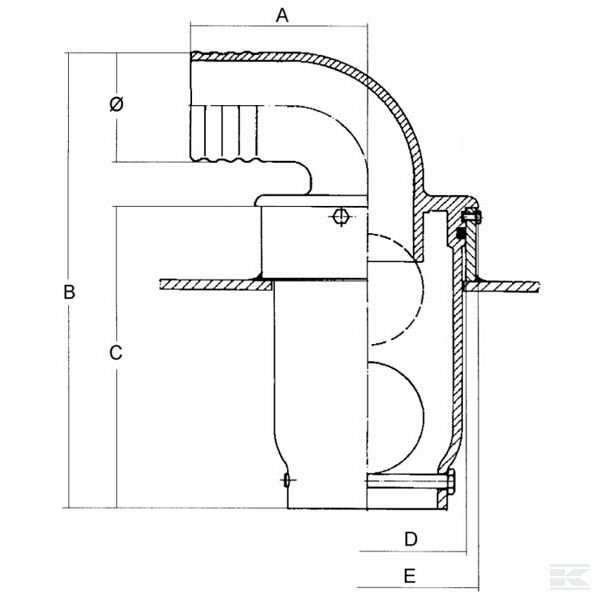 202D Перепускной клапан 80мм BP