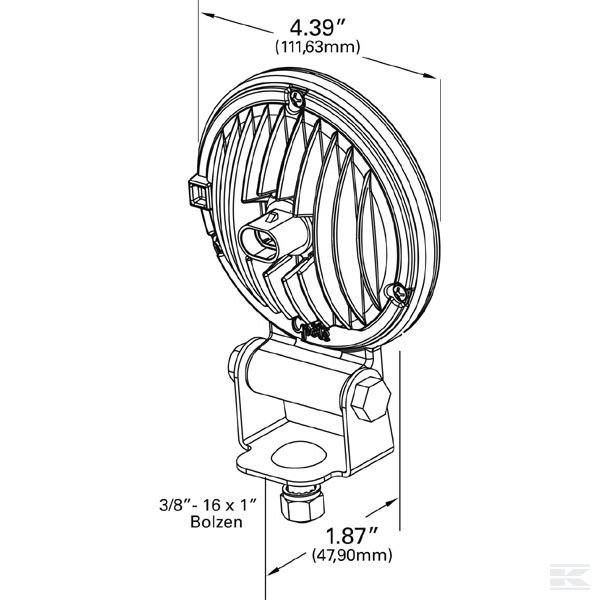 LA0638615 Фара рабочего освещения СИД PA LED