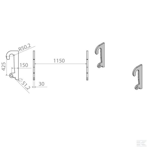 LBAWER42530B Запасной подвес