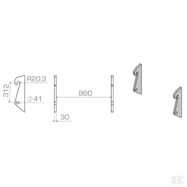 LBAZET31230S Запасной подвес