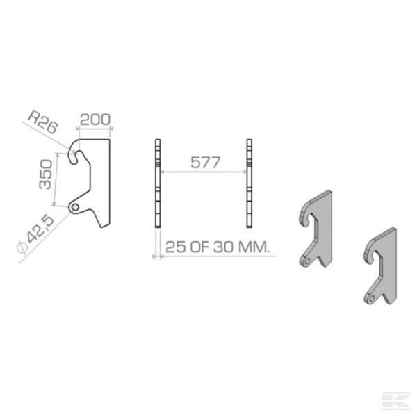 LBAPAU35025S Запасной подвес