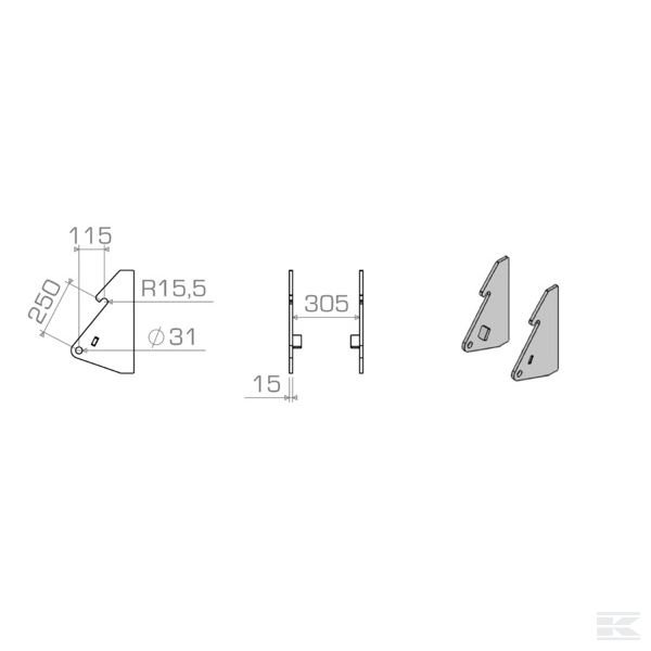 LBAKRA25015S Запасной подвес