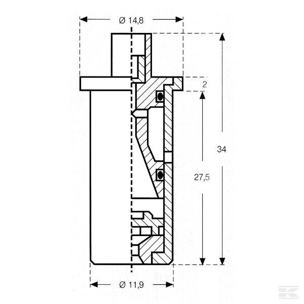ITR80015 Полый конус инжекторное сопло ITR 80°, зеленый цвет, керамика