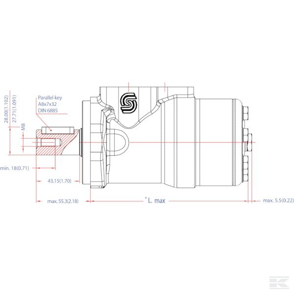 OMP401510642 орбитальный двигатель Ø25