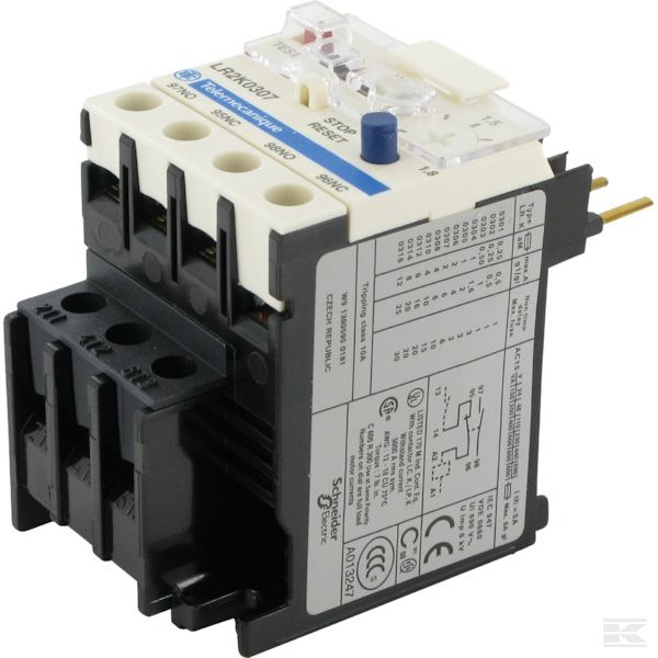 LR2K0307 Реле защ. двигателя 1,2-1,8A
