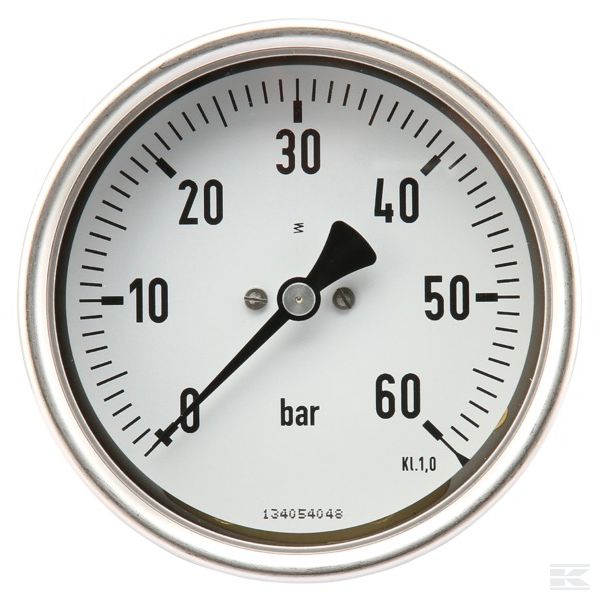 MA10060B08SSGF Манометр O100 0-60бар ½" зад.