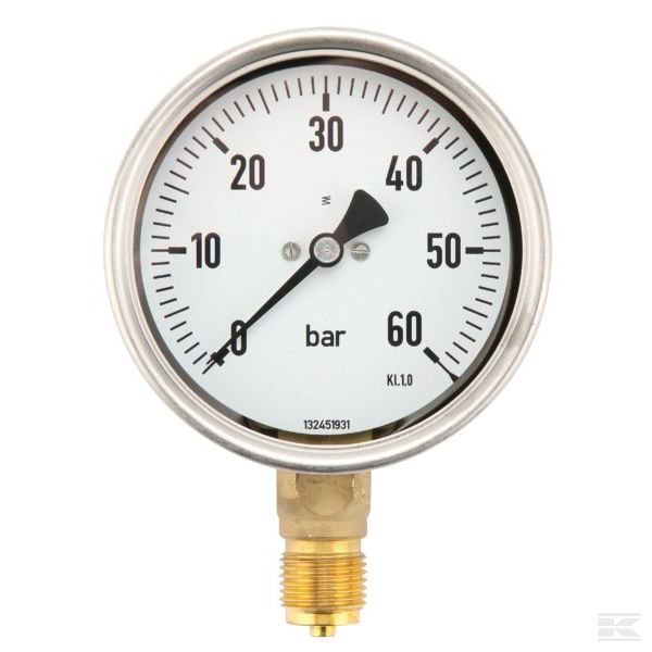 MA10060L08SSGF Манометр Ø100 0-60bar ½" unten