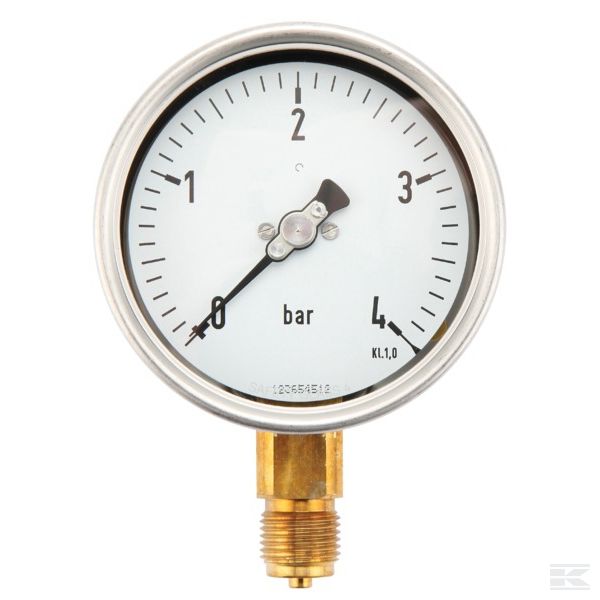 MA1004L08SSGF Манометр Ø100 0-4bar ½" unten