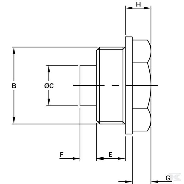 TKM22M Магнитная заглушка TKM M22x1.5