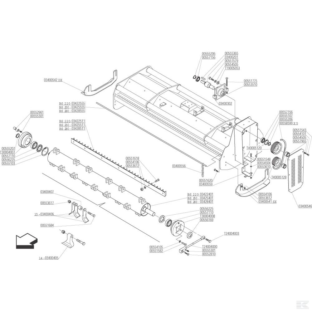 T40005128R Клиноременной шкив