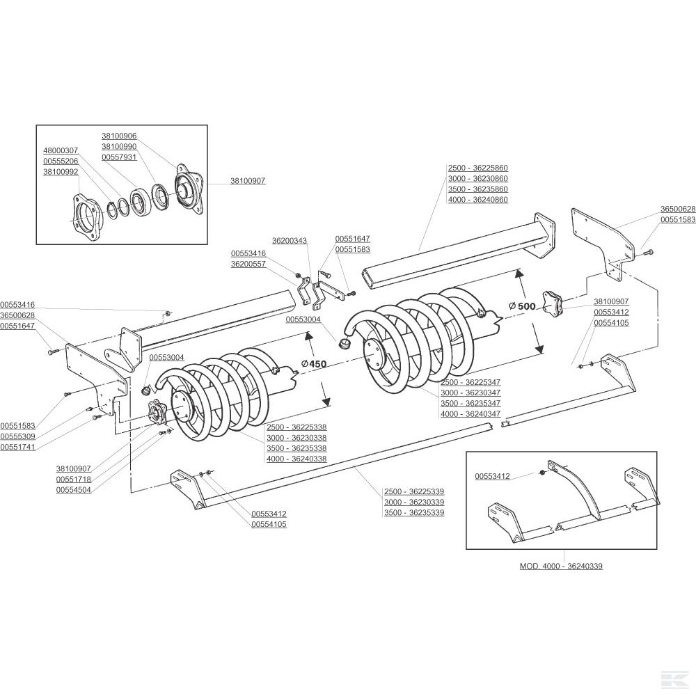 M23400439R Крепление для ролика