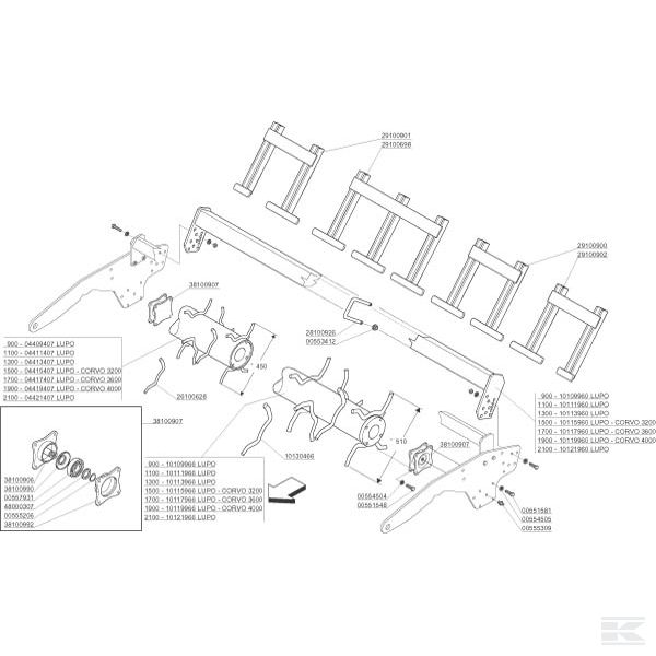 M29100901R Скребок п.