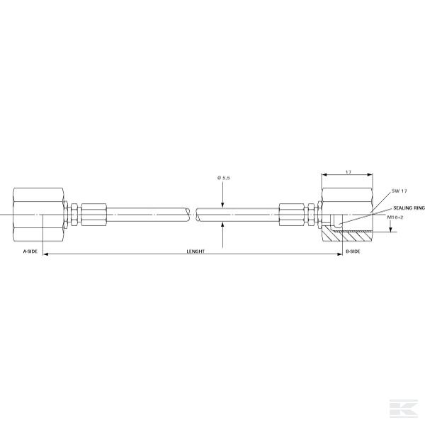 MPSW10000 Шл.к т.изм.L=10000 M16x2 6г(2)