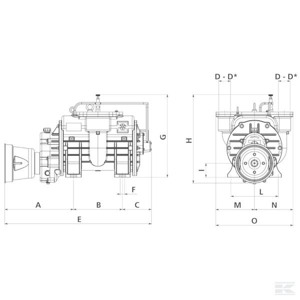 MEC13500MSC Мобильный насос компрессора BP