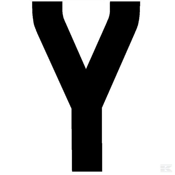 WS1203Y Буква номерного знака «Y» (10)