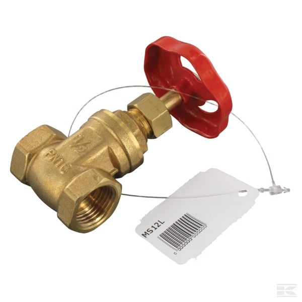 MS12L Муфт. задв. BSP 1/2" внут/внут
