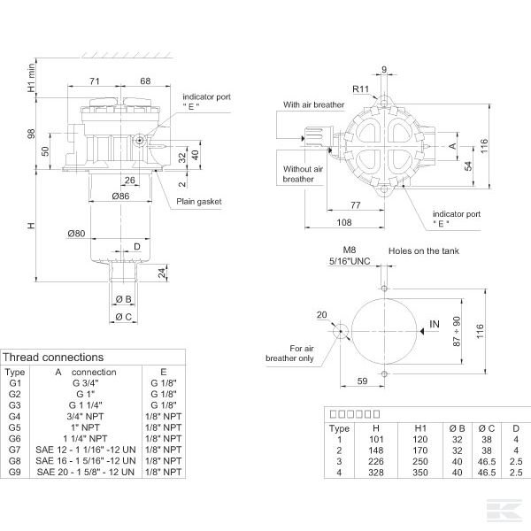 MPT1102G2P25 +Returnfltr MPT110-2C-A-G2-P25