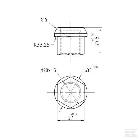 30247400N +Wheel nut