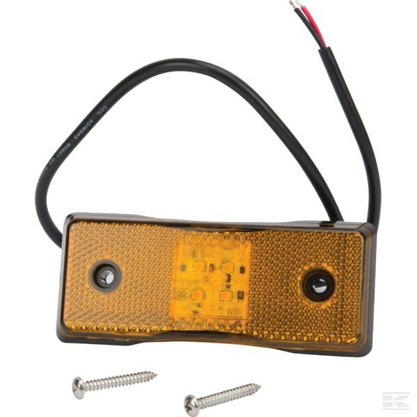 L4701LDV Бок. СД фонарь, желт., овальн. LED