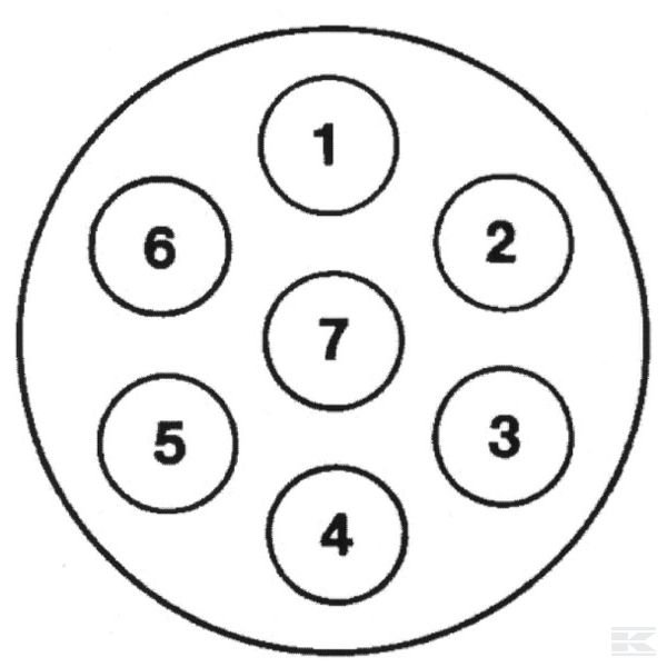 8JB003834031 Штепсельный разъём ISO 7- полю