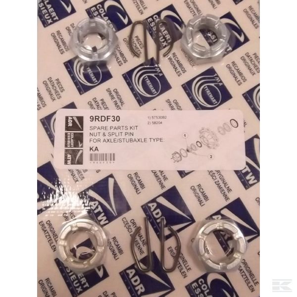9RDF30 Комплект гаек оси 30x1,5