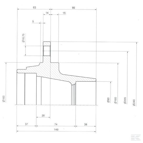 61L6NA002 Ступица 6xM18x1,5