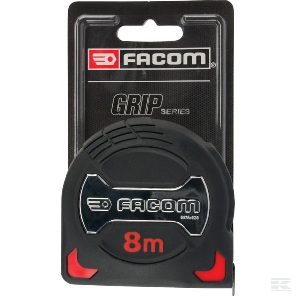 897A828 +Tape measure SS/plastic 8m