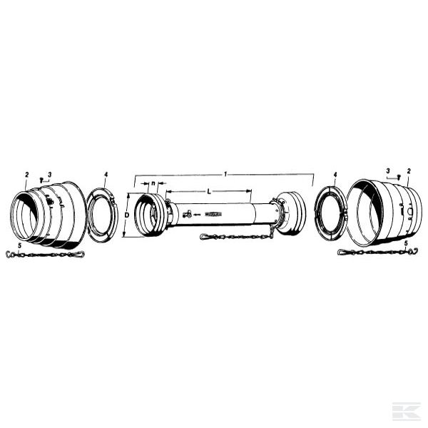 SD251000WWZ25 Трубка защитная 2-сторонняя WW 2580
