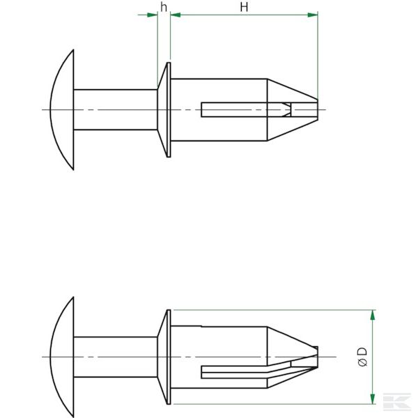 KS495204 Поводок 6,3мм