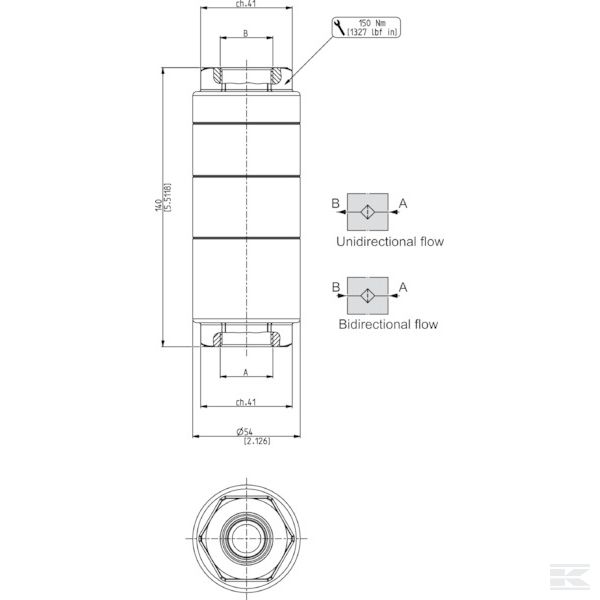 HF70520070SB040GEB Высоконапорный фильтр 40 mu 3/4 B