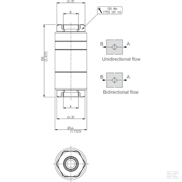 HF70510040SB060GDB Высоконапорный фильтр 60 mu 1/2 B