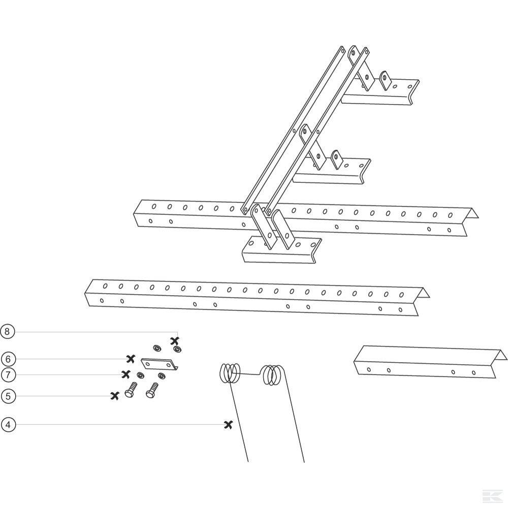 33612203 Держатель зубьев 120x47x4 мм