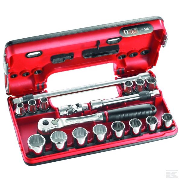 JLDBOX501 Компакт. 3/8" торц. кл.,12-гр.