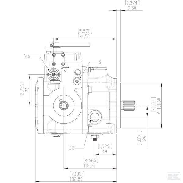 KCLPC228R002 Поршневой насос C2