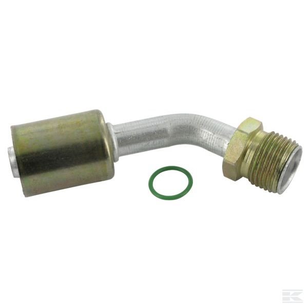 KL070391 Пресс-фитинг № 10, 45° алюминиевый
