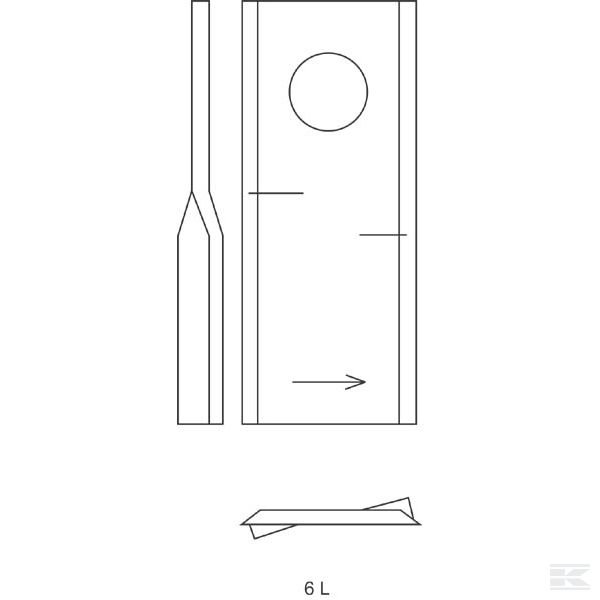 56151200KR Роторное лезвие л. Kuhn