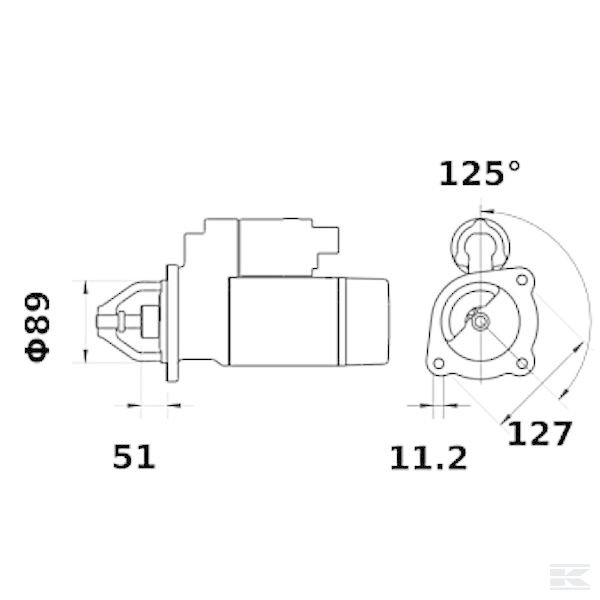 IS1418 Стартер 12B 3,0кВт Letrika