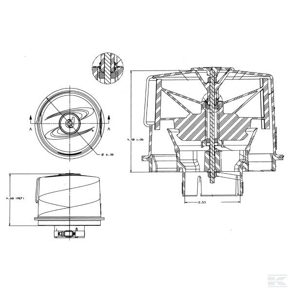 H002436 Фильтр грубой очистки TopSpin Donaldson